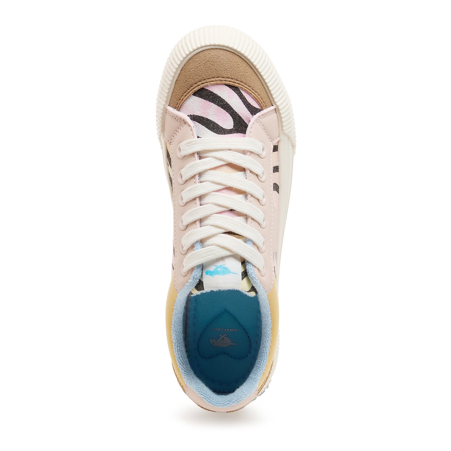 Cheery Peach Combo Colour Block Trainers
