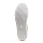 Cheery White Olive Colour Block Trainers