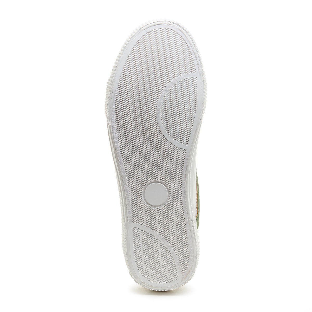 Cheery White Olive Colour Block Trainers