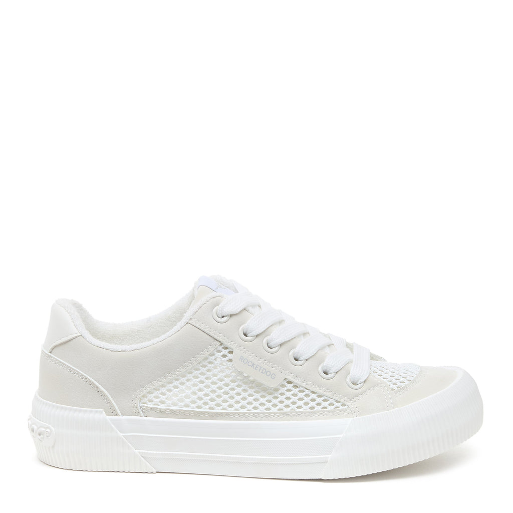 Cheery White Mesh Trainers
