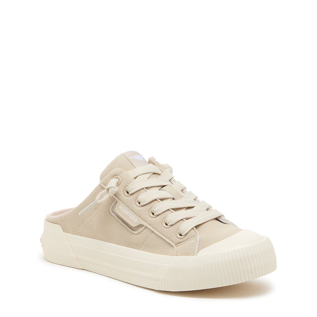 Cheery Cream Mule Trainers