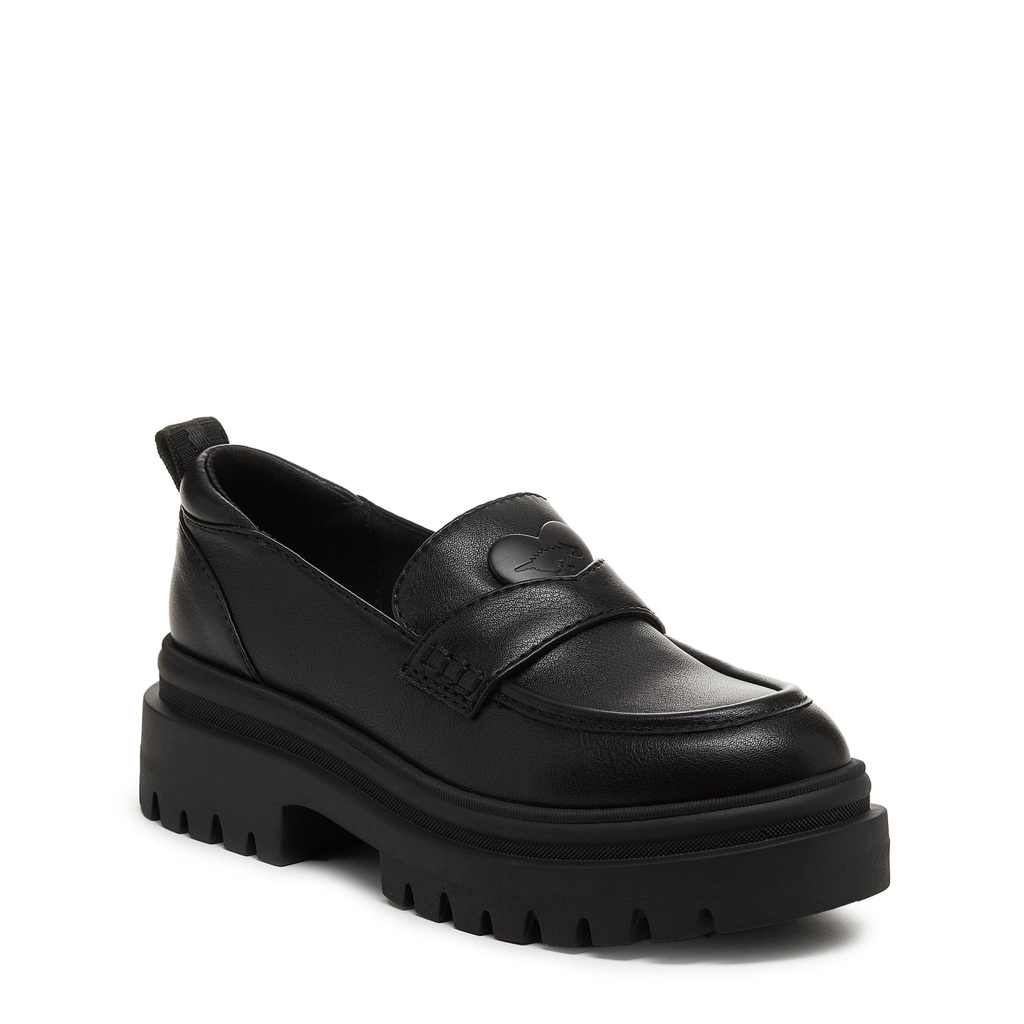 Dandy Black Platform Loafers