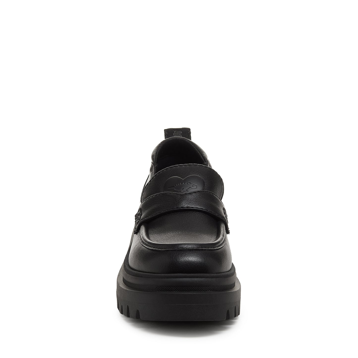 Dandy Black Platform Loafers