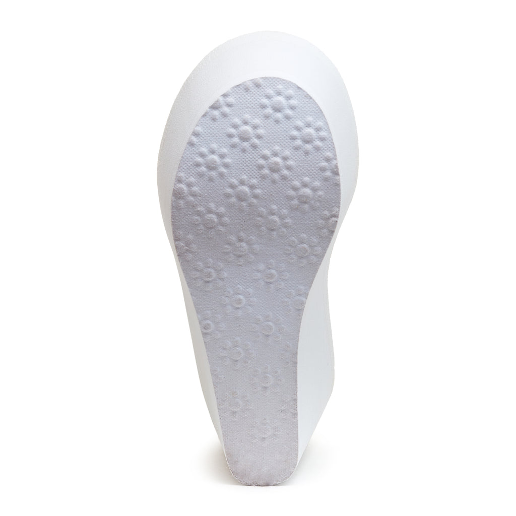 White outsole of the Rocket Dog Diver white wedge flip flop