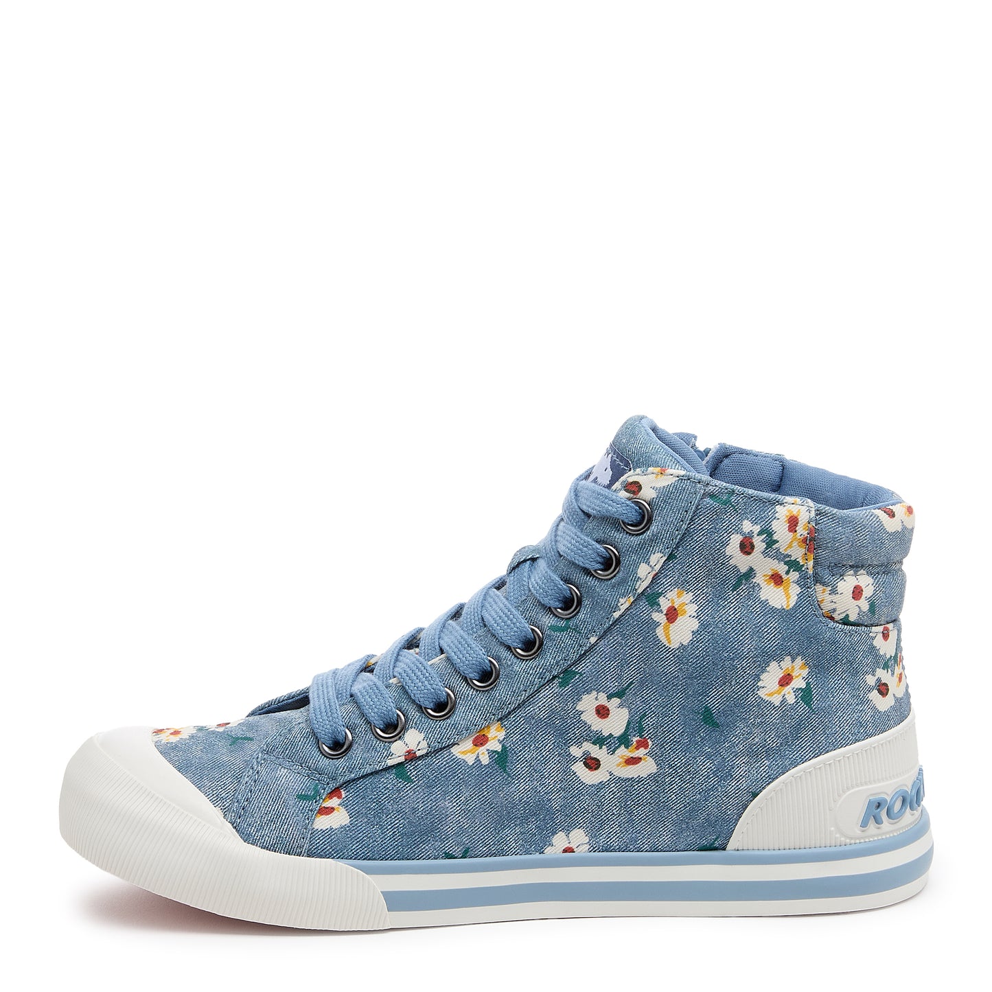 Jazzin Blue Floral High-top Trainers