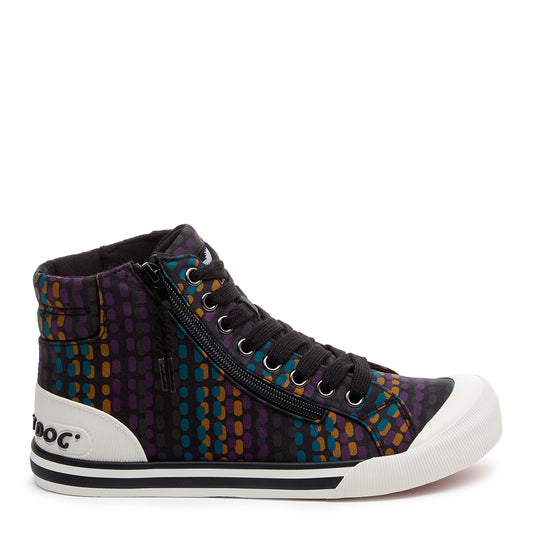 Jazzin Black Multi High-top Trainers
