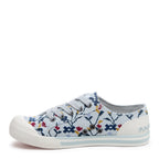Jazzin Light Blue Floral Trainers