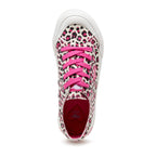 Jazzin Plus Pink Leopard Print Trainers