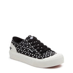 Jazzin Plus Black Geo Print Trainers
