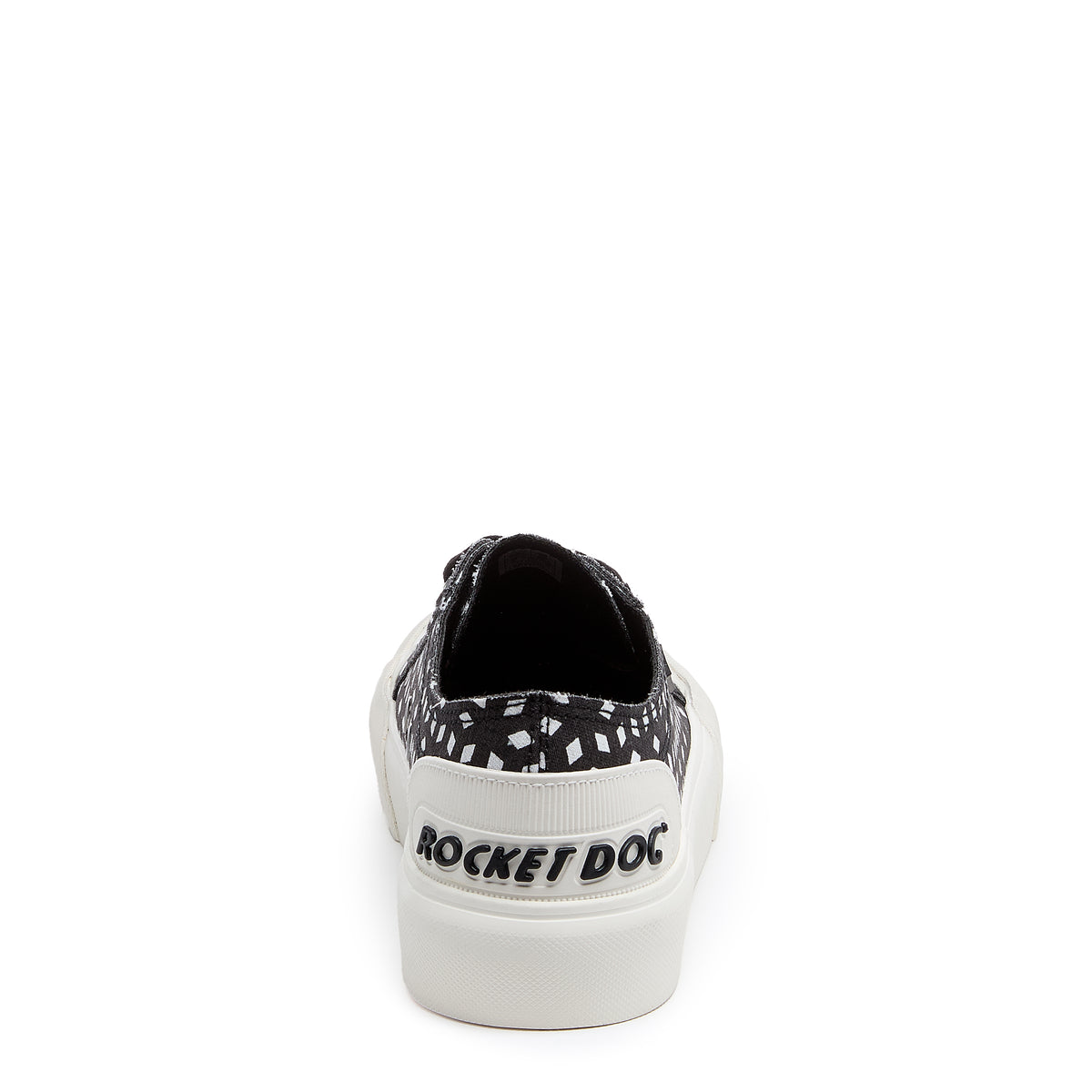 Jazzin Plus Black Geo Print Trainers
