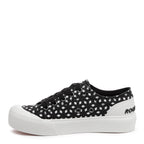 Jazzin Plus Black Geo Print Trainers