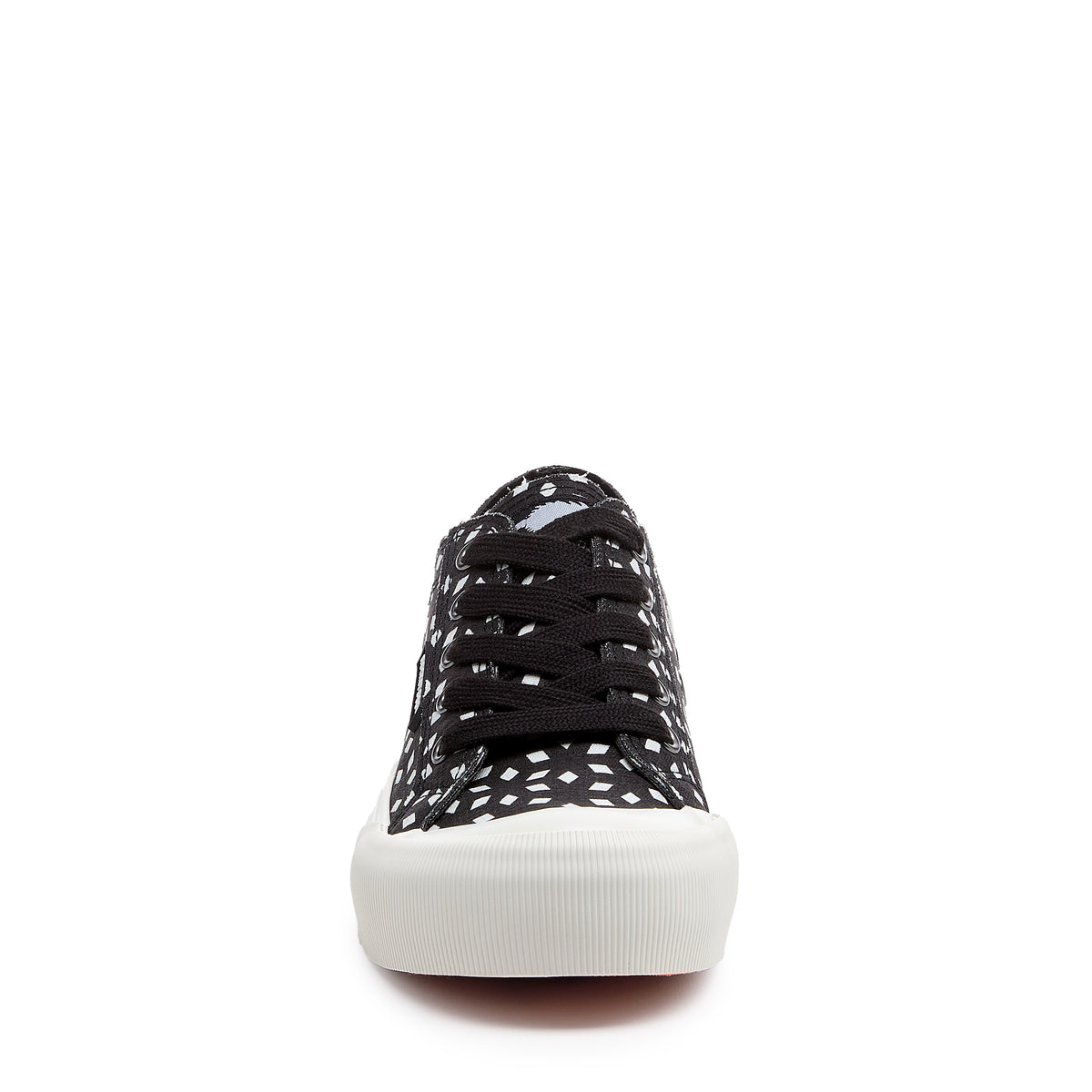 Jazzin Plus Black Geo Print Trainers