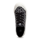 Jazzin Plus Black Geo Print Trainers