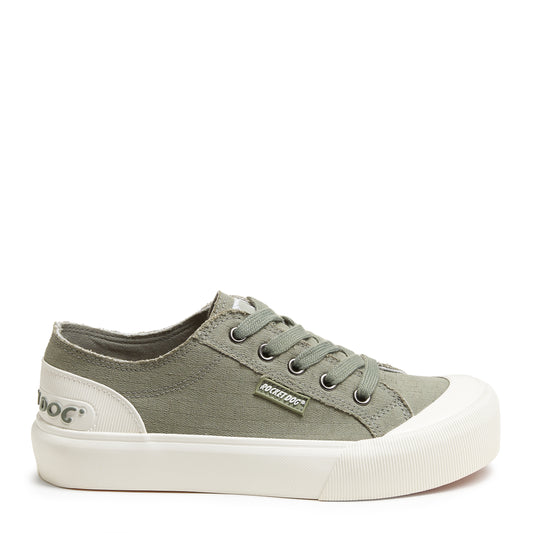 Jazzin Plus Olive Platform Trainers