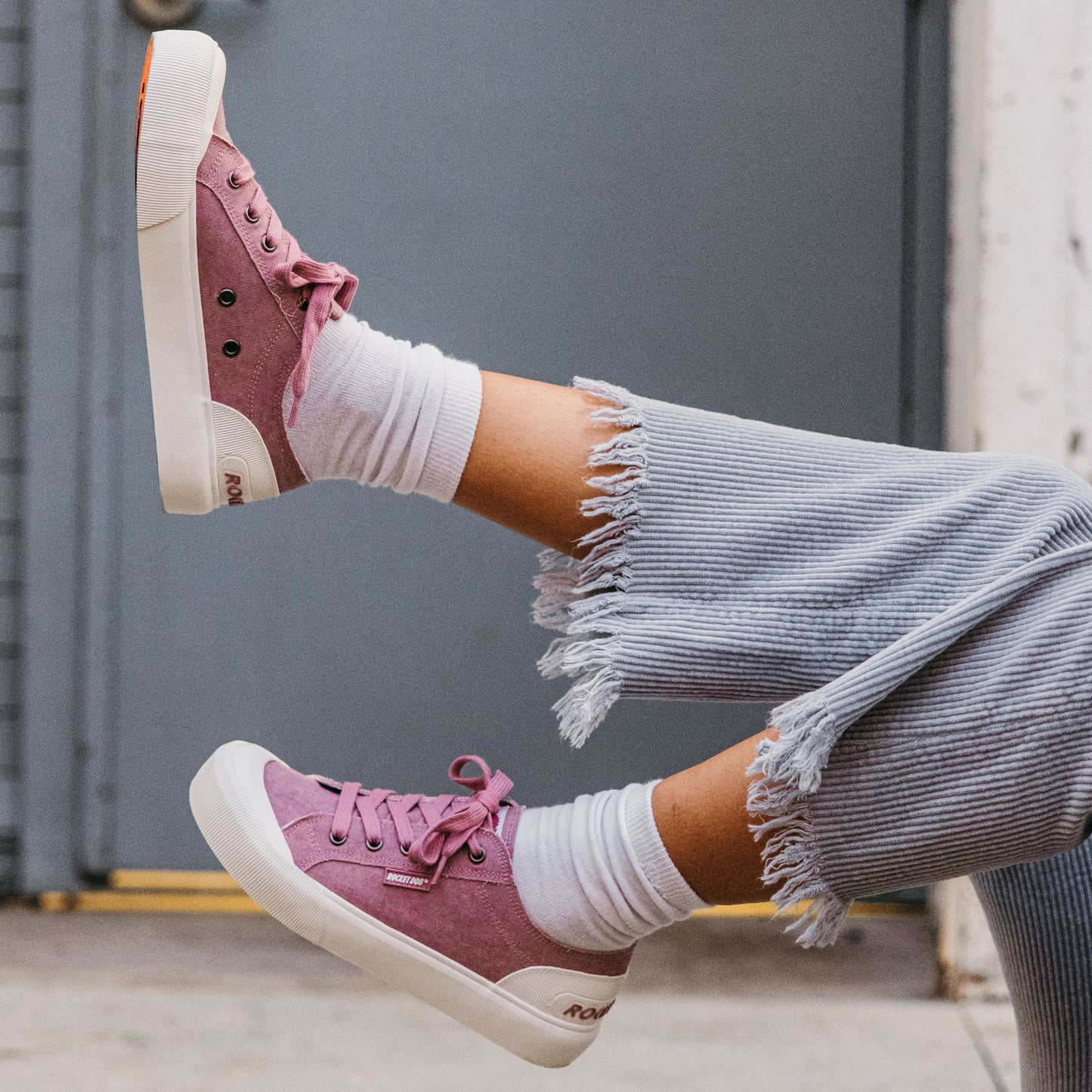 Jazzin Plus Rose Platform Trainers