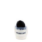 Jazzin Plus Denim Blue Floral Print Trainers