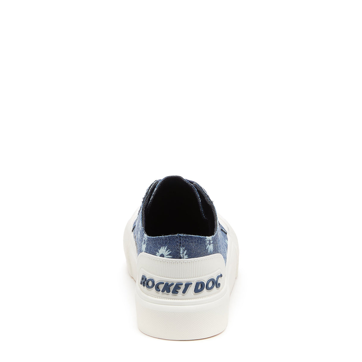 Jazzin Plus Denim Blue Floral Print Trainers