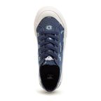 Jazzin Plus Denim Blue Floral Print Trainers