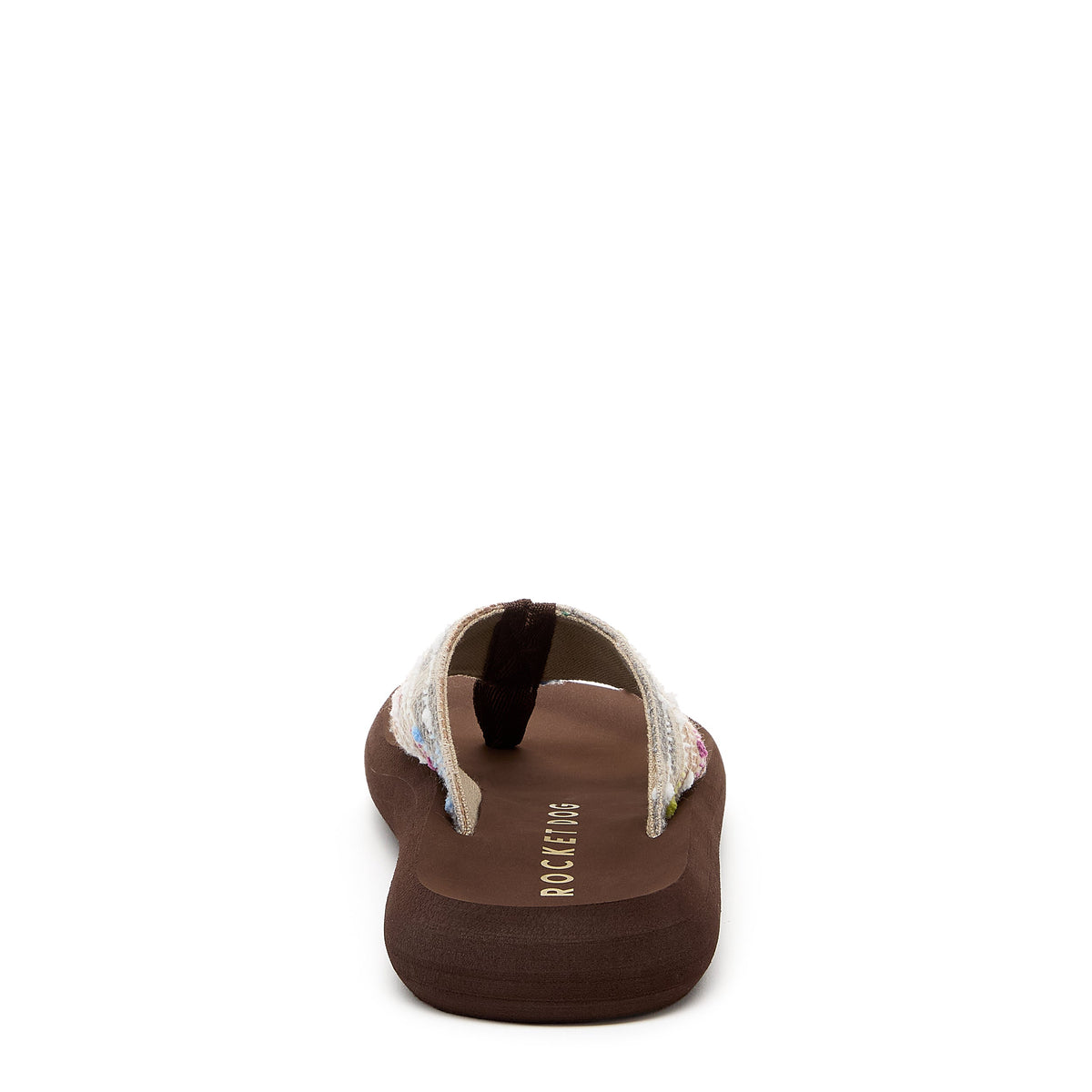 Spotlight Brown Multi Woven Flip Flop | Woven women's flip flop for everyday wear
