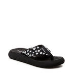 Spotlight Black Ditsy Floral Flip-Flops