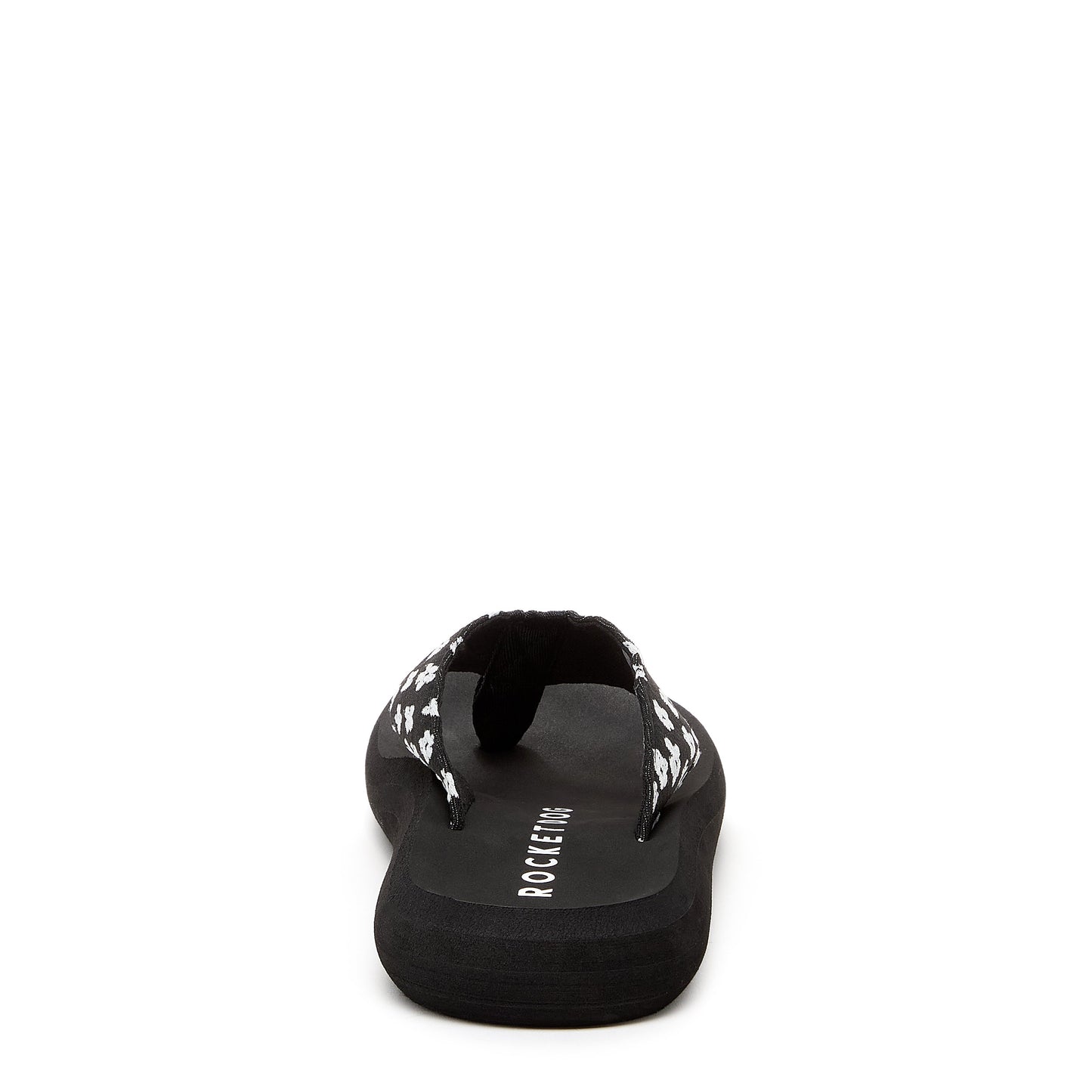 Spotlight Black Ditsy Floral Flip-Flops