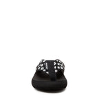 Spotlight Black Ditsy Floral Flip-Flops