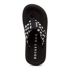 Spotlight Black Ditsy Floral Flip-Flops