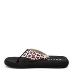Inner side of the Spotlight pink leopard print flip flop