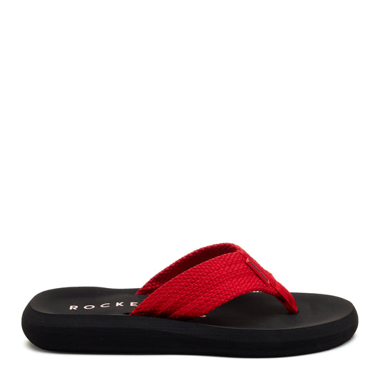 Sunset Red Webbing Flip Flop | Women's flip flop | Rocket Dog