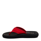 Sunset Red Webbing Flip Flop | One inch platform | Women's flip flop | Rocket Dog