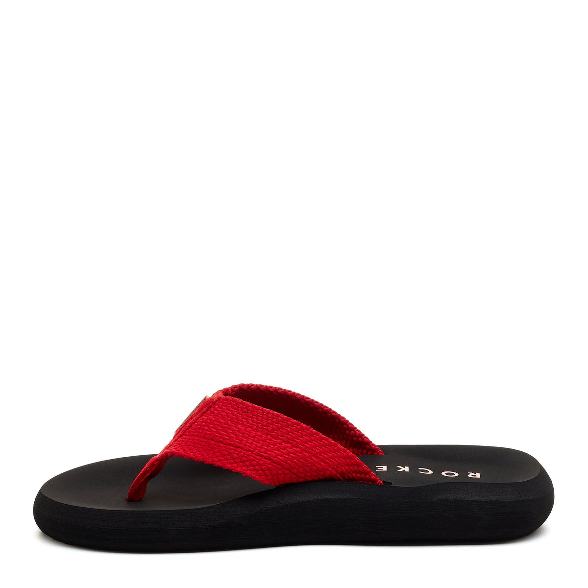 Sunset Red Webbing Flip Flop | One inch platform | Women's flip flop | Rocket Dog
