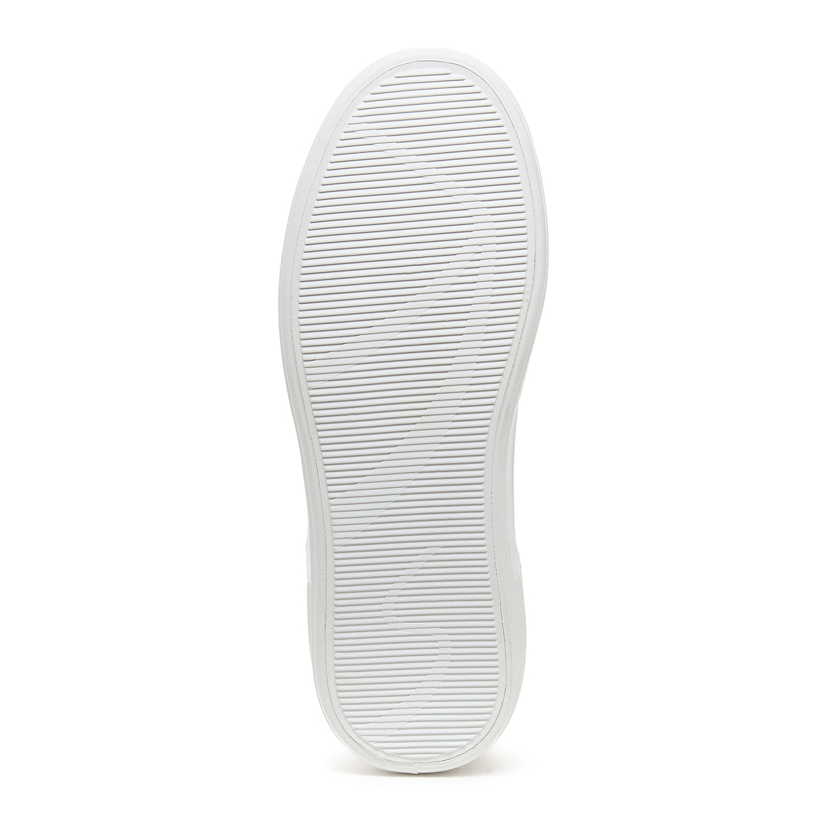 Zap Gold Colour Block Slip-On Trainers in gold and white, outsole view showing ribbed white sole pattern