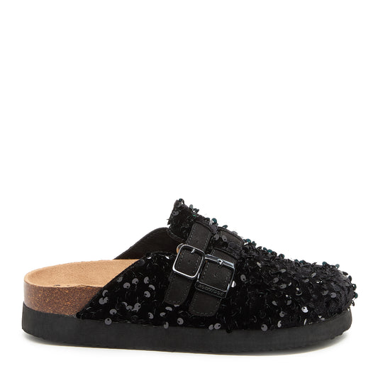 Rocket Dog Abel Plus Black Sequin Clogs