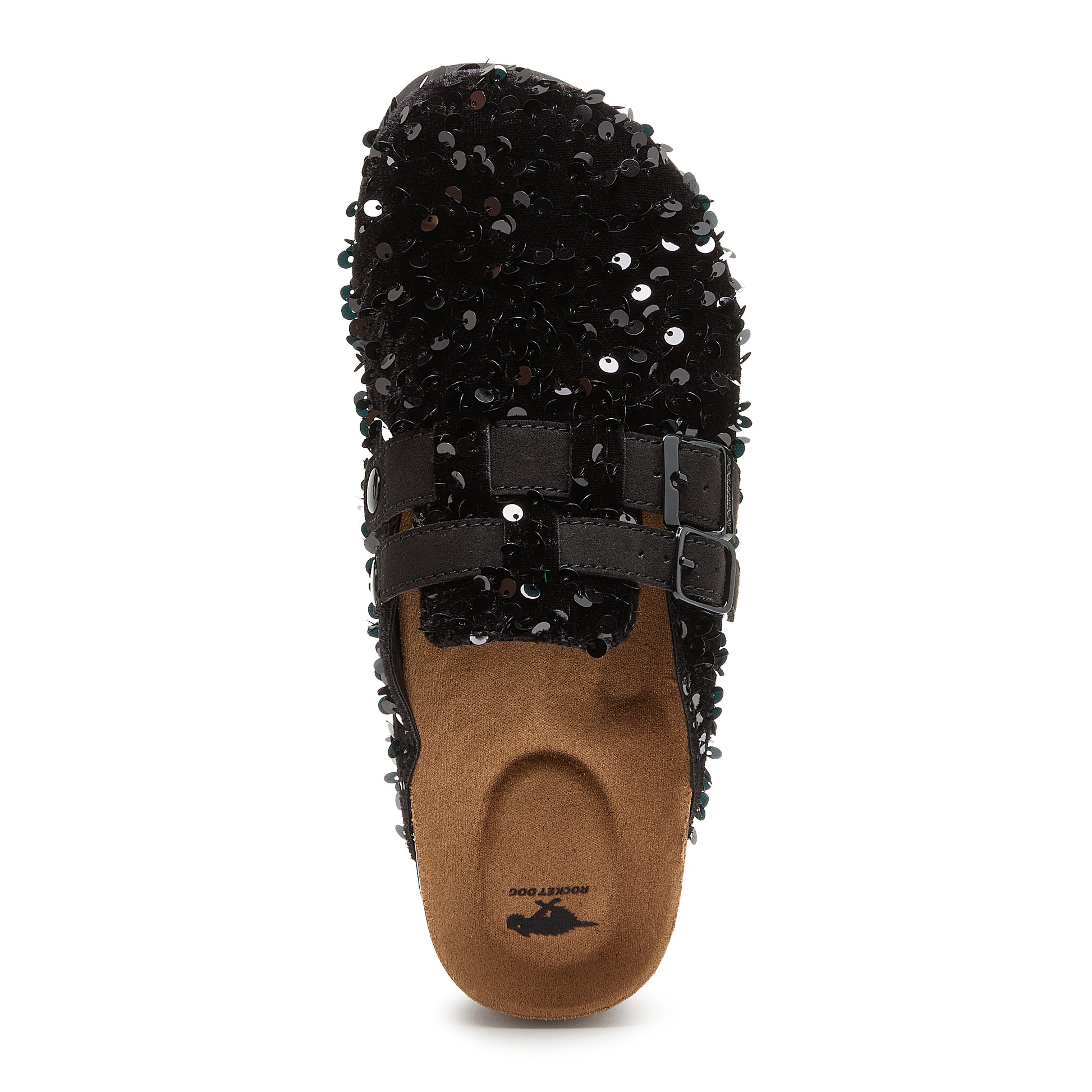 Rocket Dog Abel Plus Black Sequin Clogs