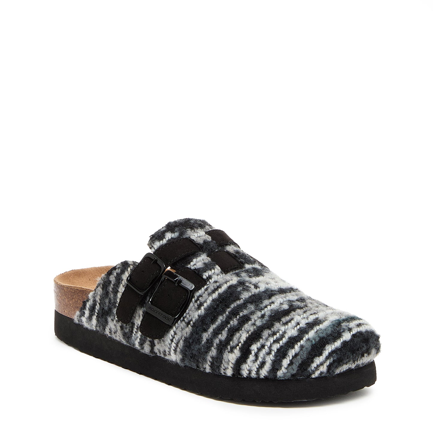 Abel Plus Black Multi Clog by Rocket Dog