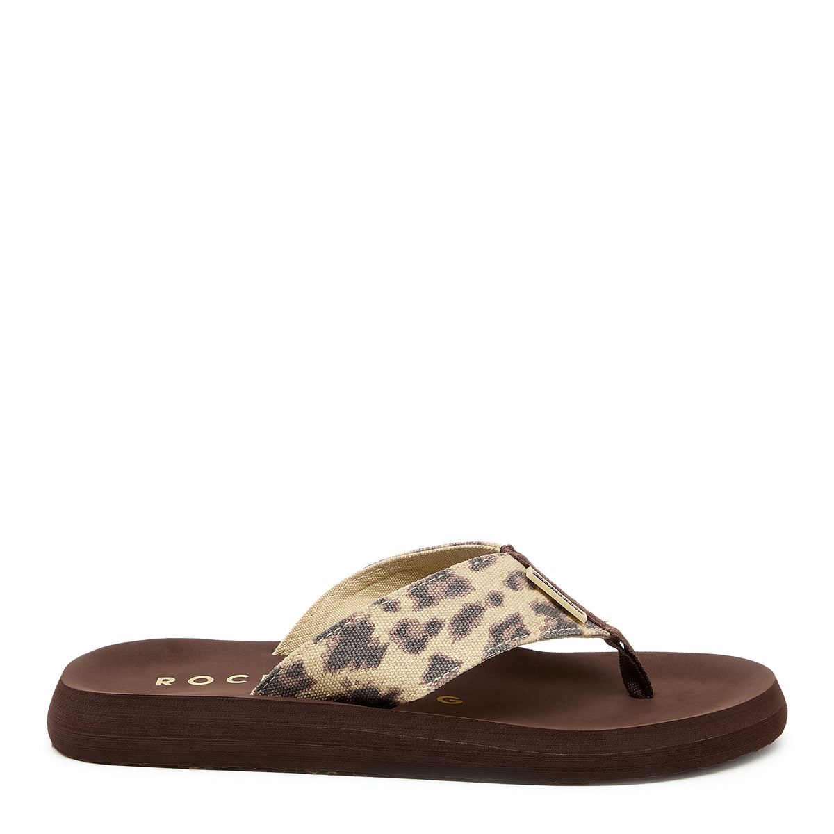 Adios Leopard Print Flip Flops