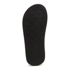 Black outsole of the Rocket Dog Adios light blue leopard print flip flop