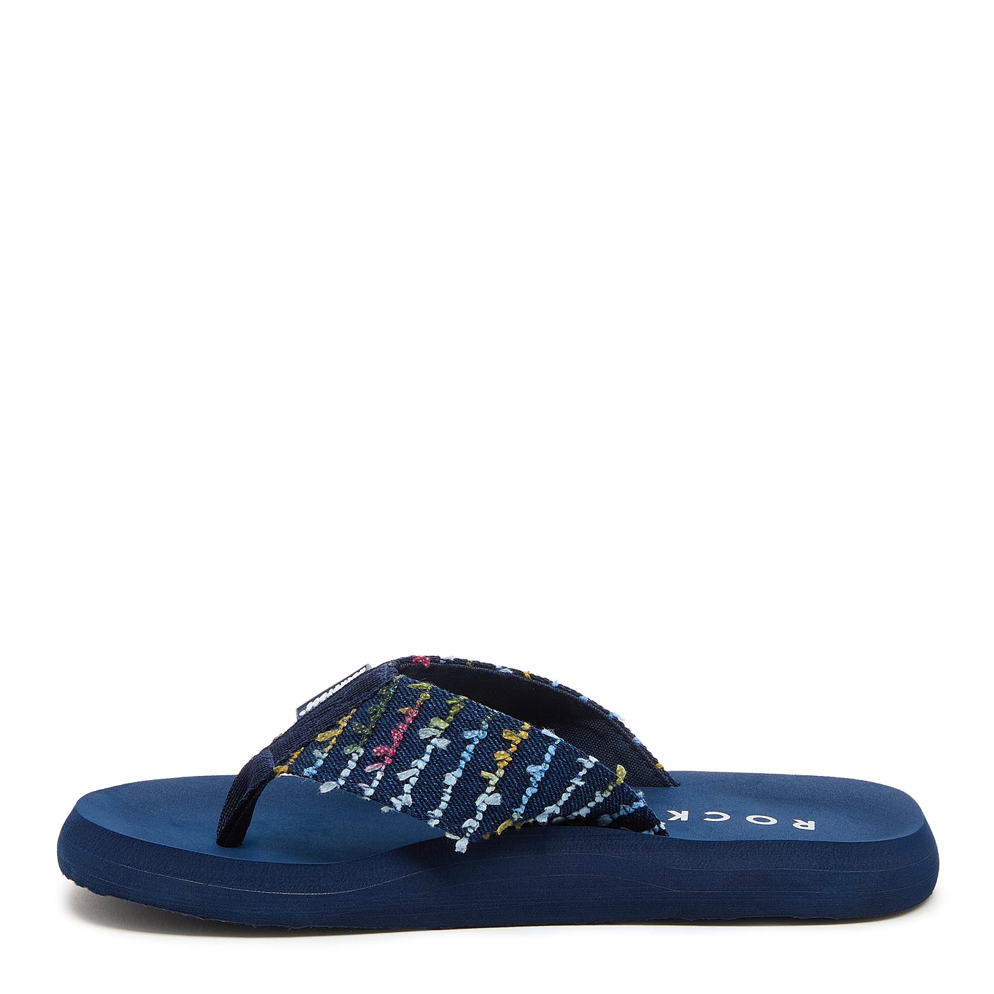 Adios Navy Multi Canvas Flip-Flops