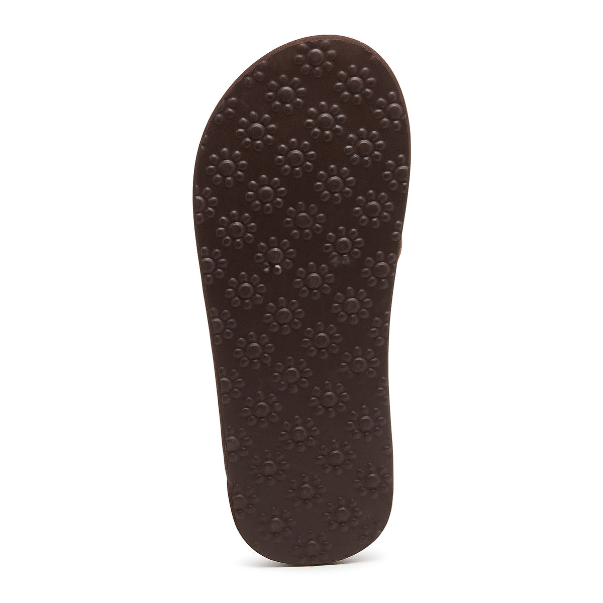Brown outsole of the Rocket Dog Adios brown snake print flip flop