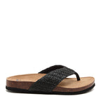 Aloha Black multi Flip Flops | Women's beach flip flop | Rocket Dog