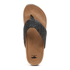 Aloha Black multi Flip Flops | Comfort detail | Women's beach flip flop | Rocket Dog
