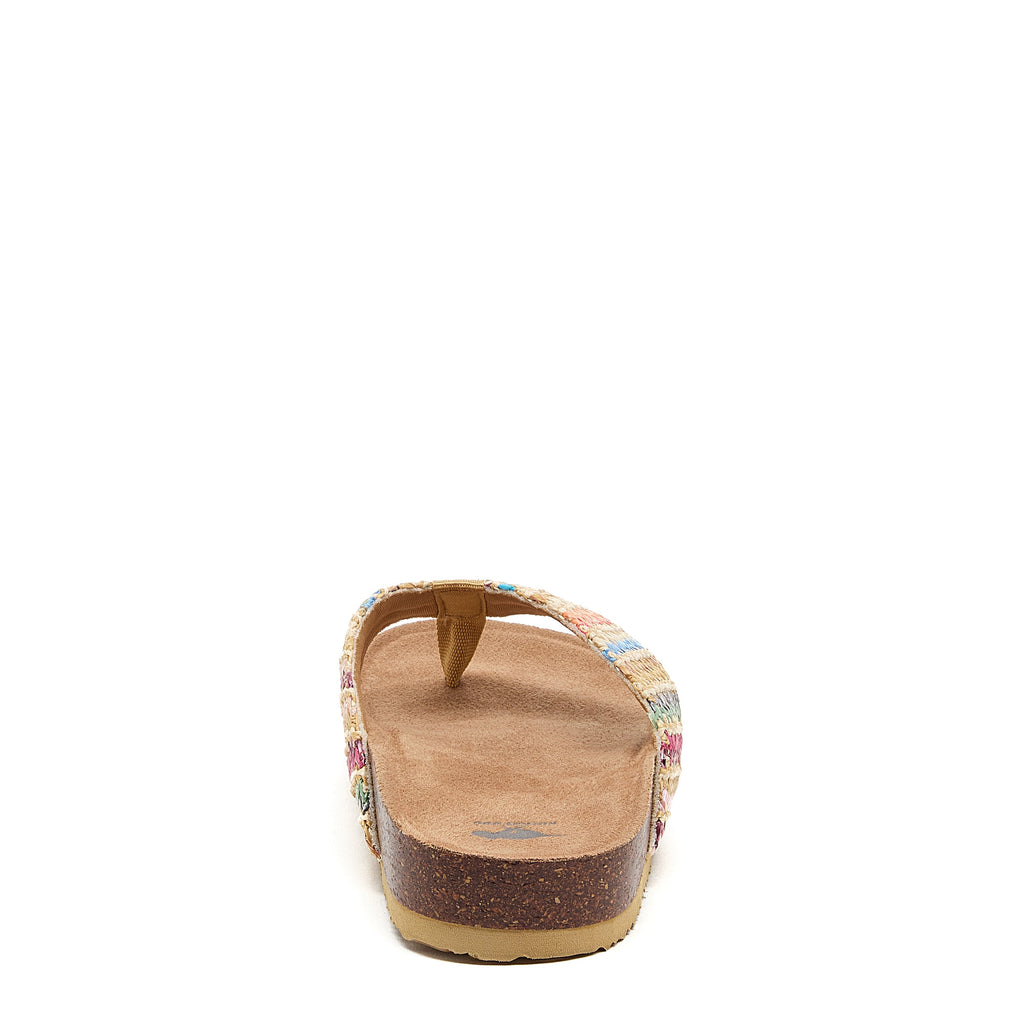 Aloha Natural Multi Flip Flops | EVA flatform footbed sole | 1.08 inches platform | Rocket Dog