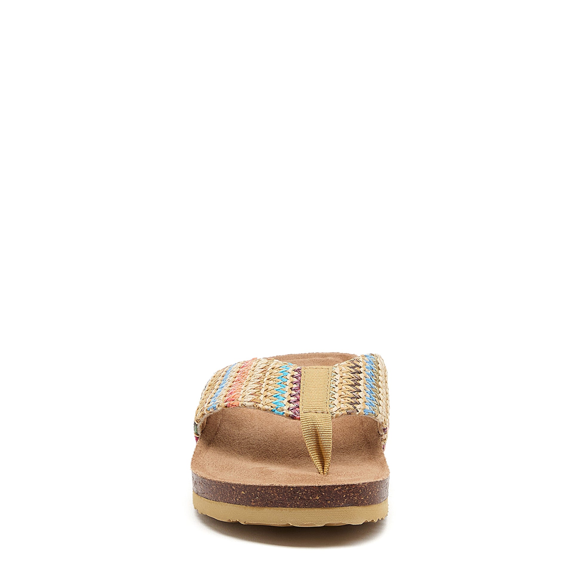 Aloha Natural Multi Flip Flops | Natural multi woven straps women's beach flip flop for everyday wear