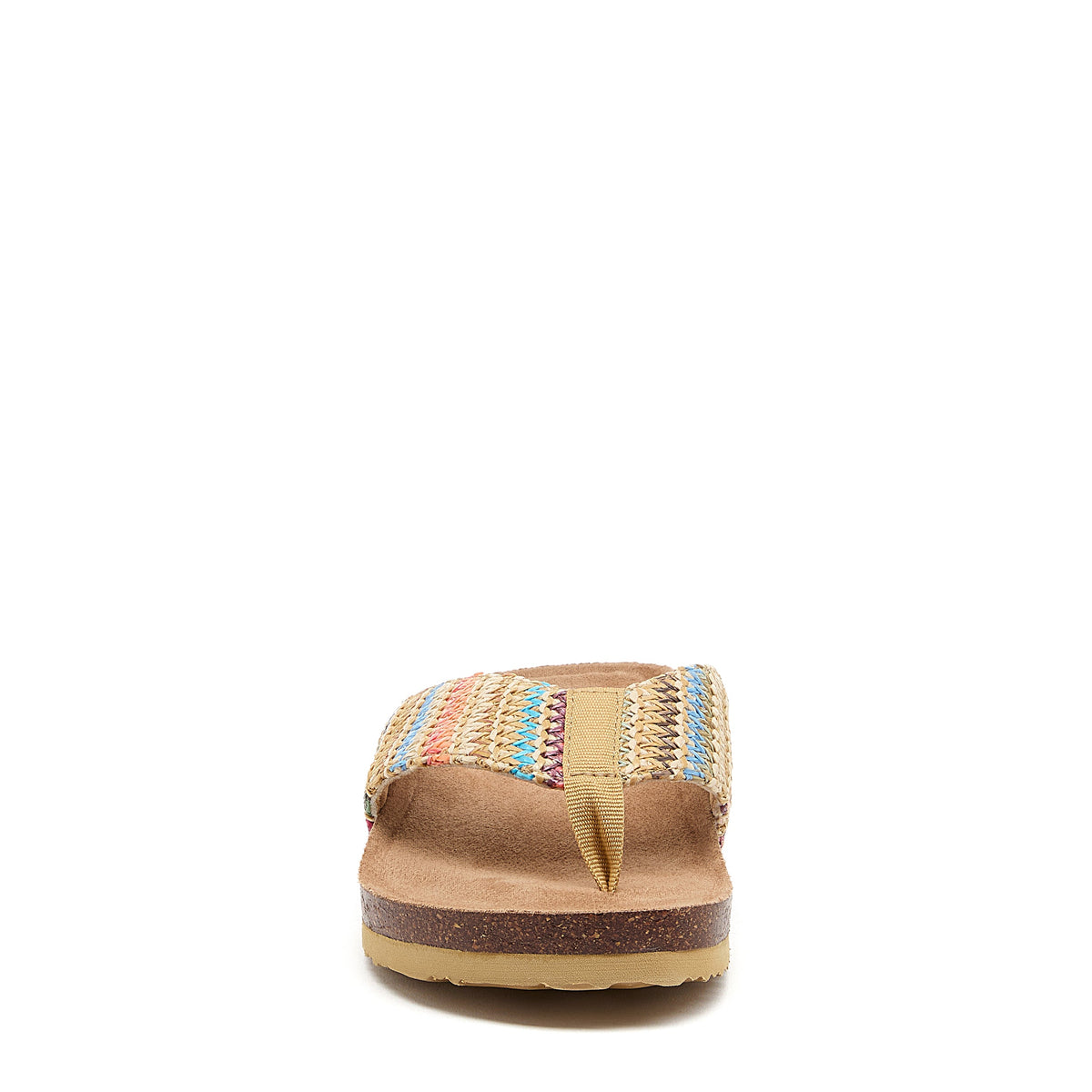 Aloha Natural Multi Flip Flops | Natural multi woven straps women's beach flip flop for everyday wear