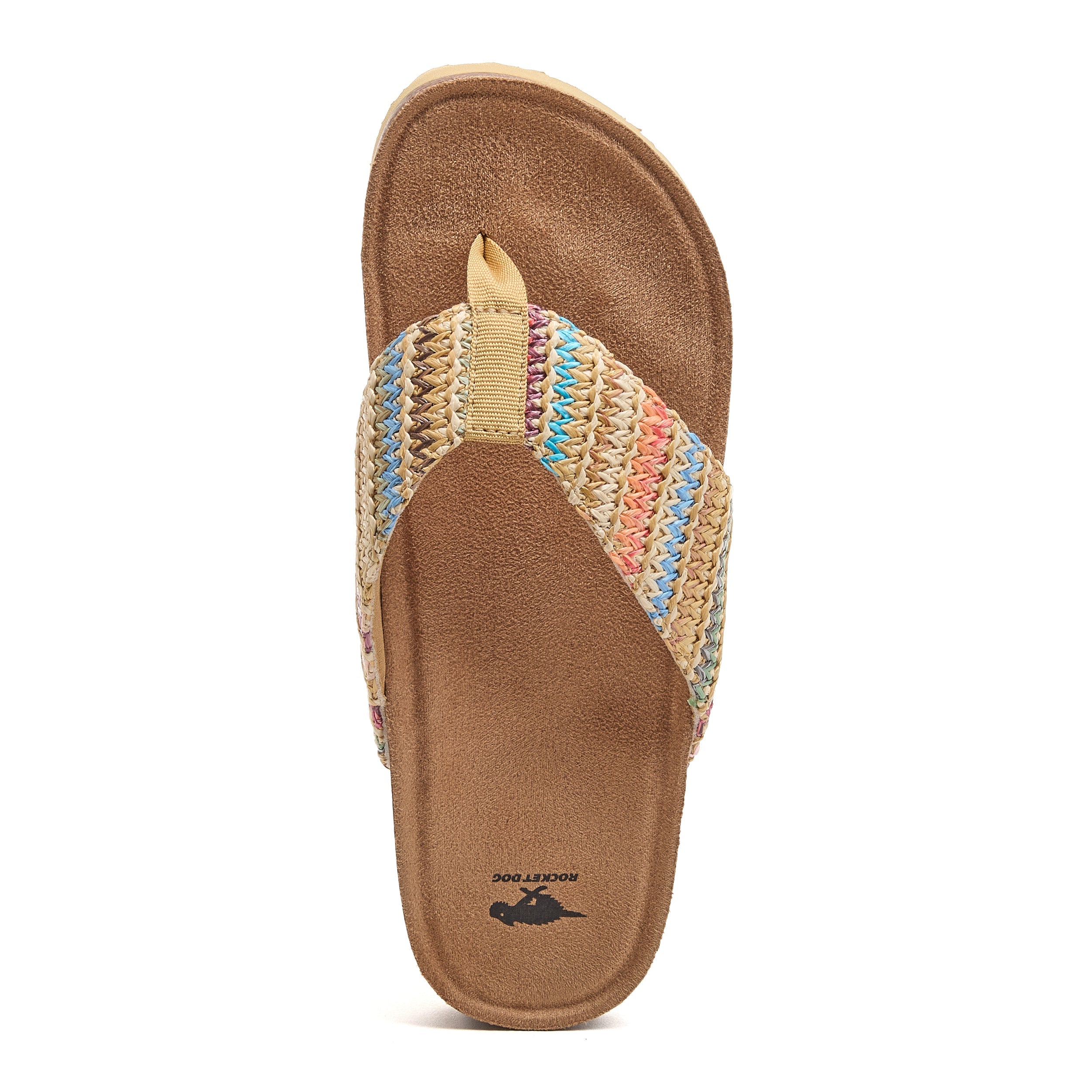 Women's Aloha Natural Raffia Flip-Flops | Rocket Dog UK