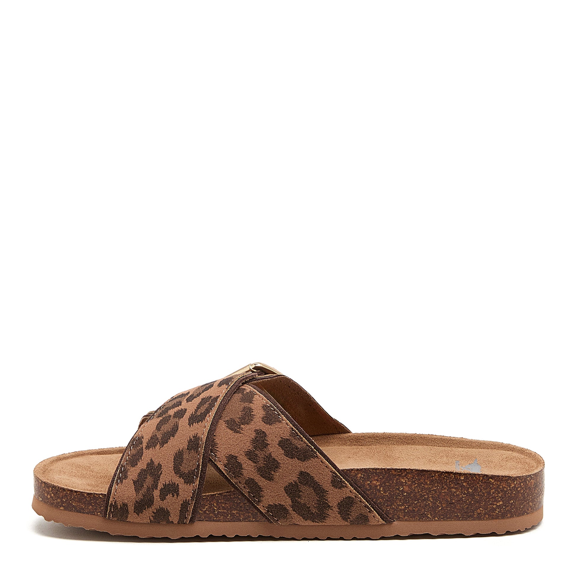 Rocket Dog Women’s Annie Tan Leopard Print Slide Sandal