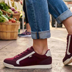 Bolt Burgundy Corduroy Trainers