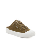 Cheery Olive Corduroy Mule Trainers