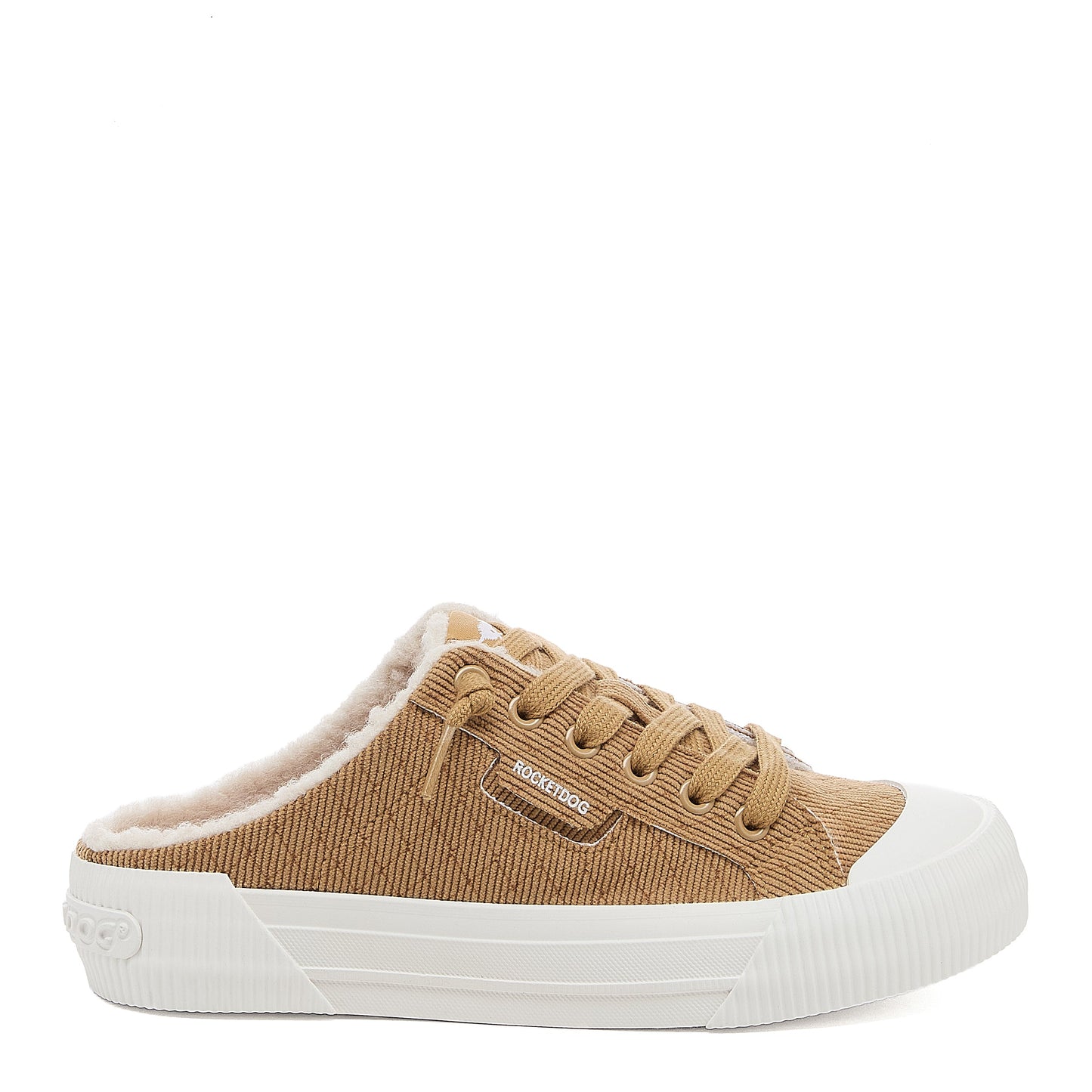 Cheery Tan Corduroy Mule Trainers