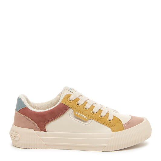 Cheery Tan Colour Block Trainers